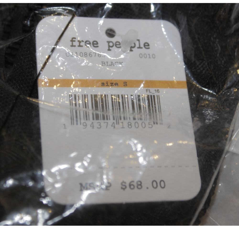 Free People That Sweet Thing Bodysuit in Black S - Picture 5 of 5